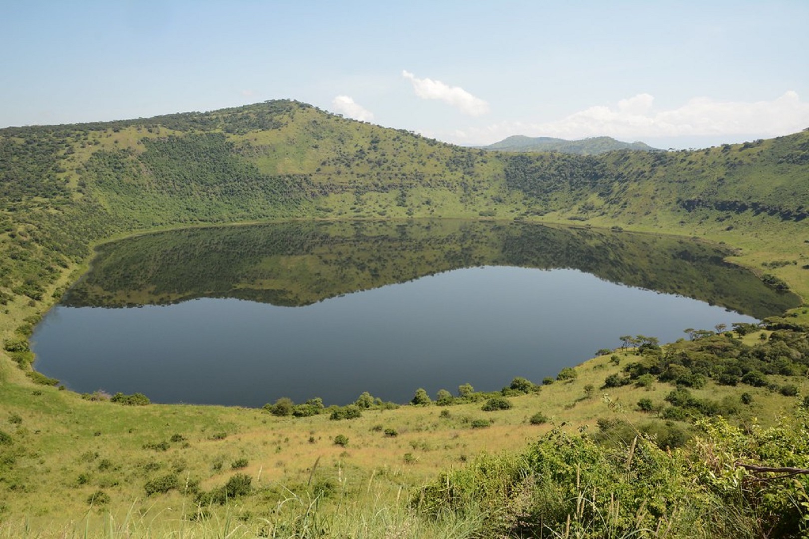 Crater lakes in Queen Elizabeth National Park