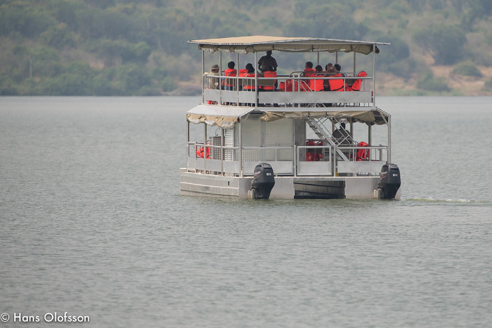 Boat cruise along Kazinga Channel in Queen Elizabeth National Park