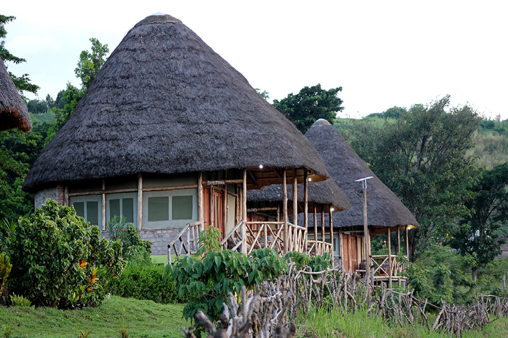 A view of cottages at Elephant Hab Lodge, Queen Elizabeth National Park