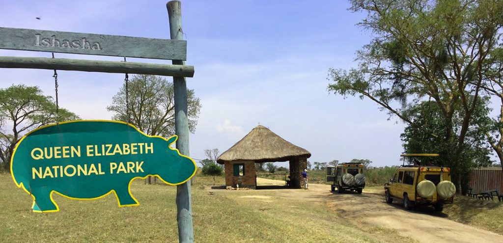 Ishasha Entrance gate, Queen Elizabeth National Park