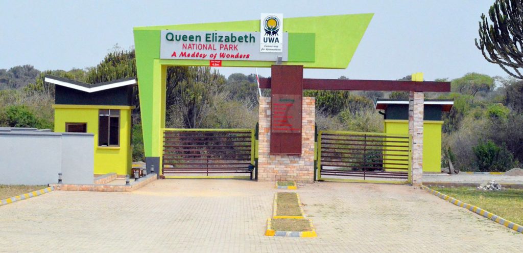New Kabatoro main entrance gate, Queen Elizabeth National Park